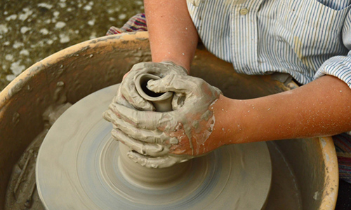 Potter's wheel at the Pottery team building – Get Your Hands Dirty, GoÓbidos Óbidos Tourist Guide